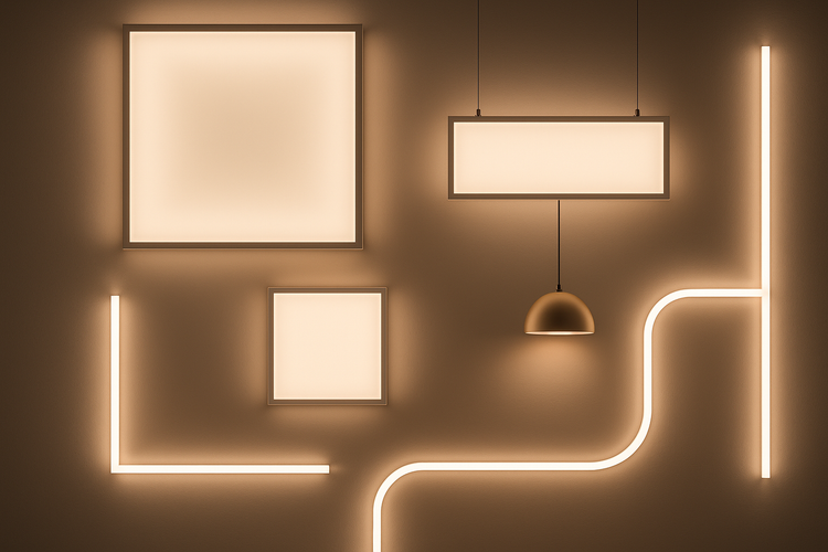 New arrivals of the new led lights including bulbs floodlight panel and flexible strip lighting