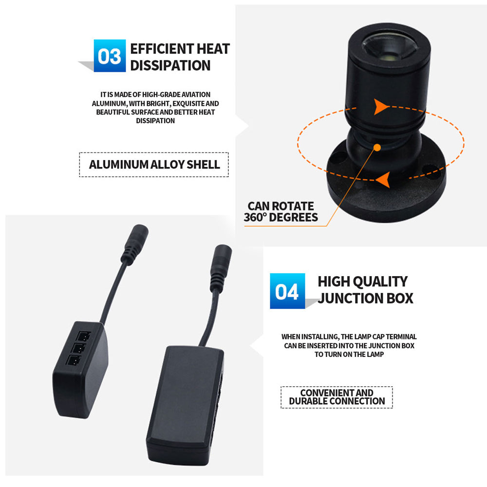 Dimmable LED Cabinet Lights USB 5V Mini SpotLight