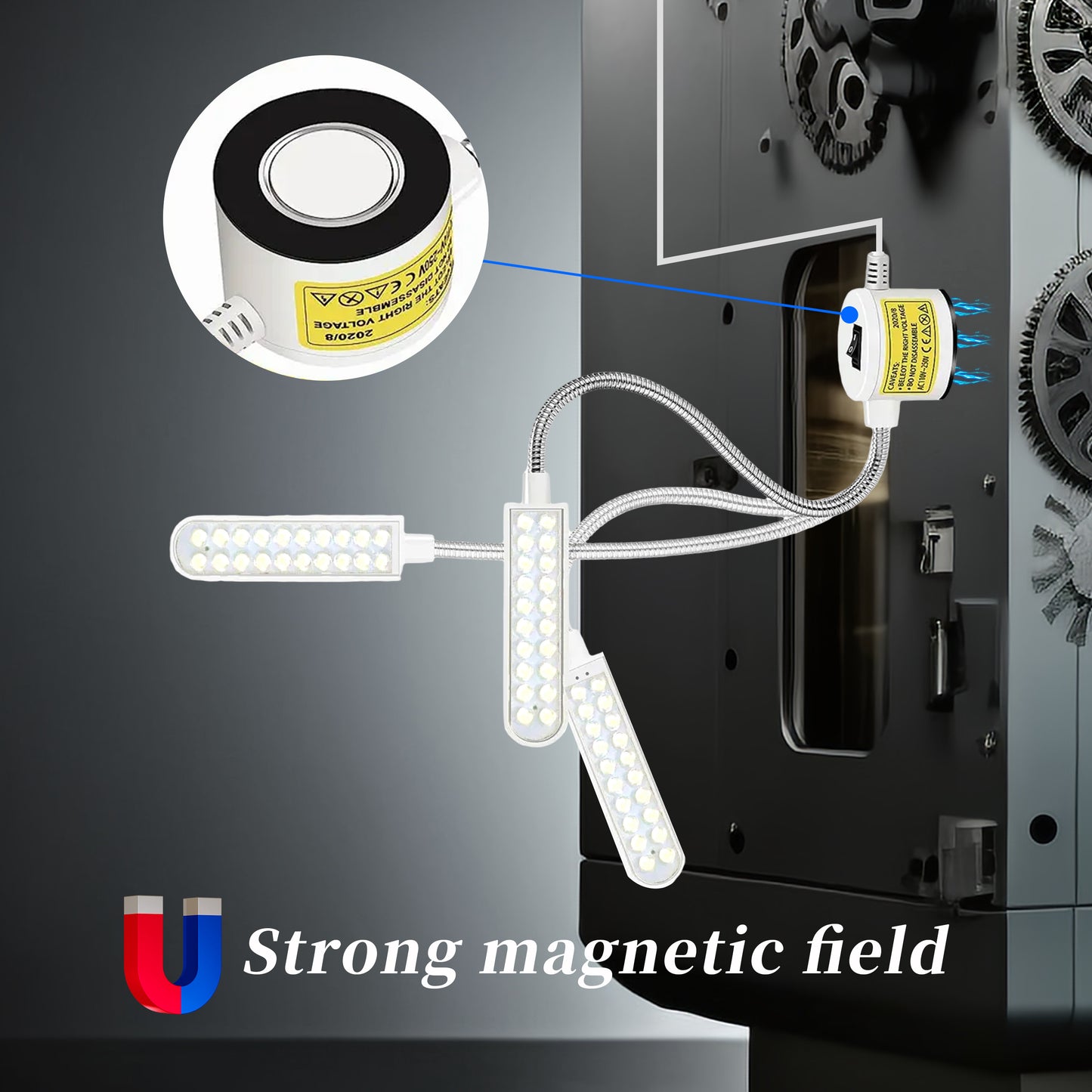 Magnetic LED Sewing Lamp With Flexible Hose