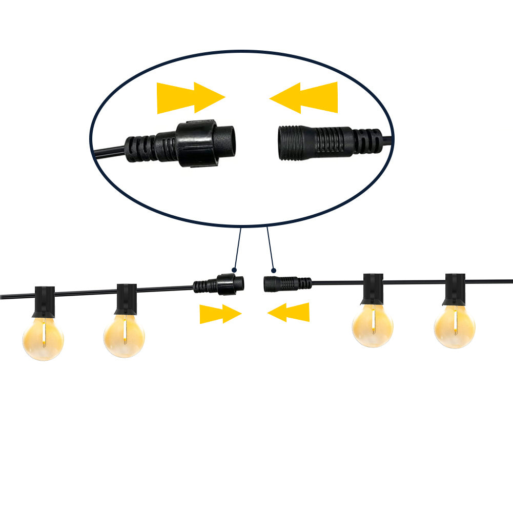 DIY string lights can be connected in series