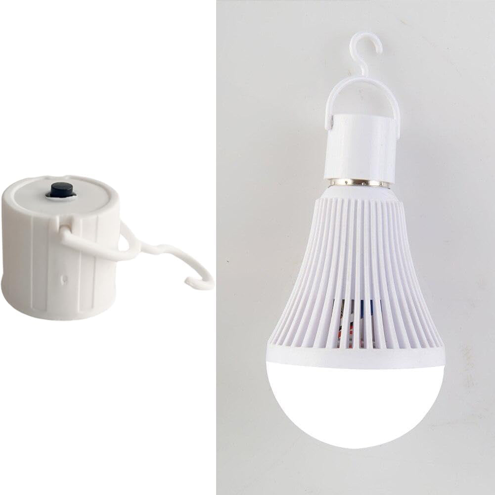 Portable E27 Bulb Socket with Switch and Hook