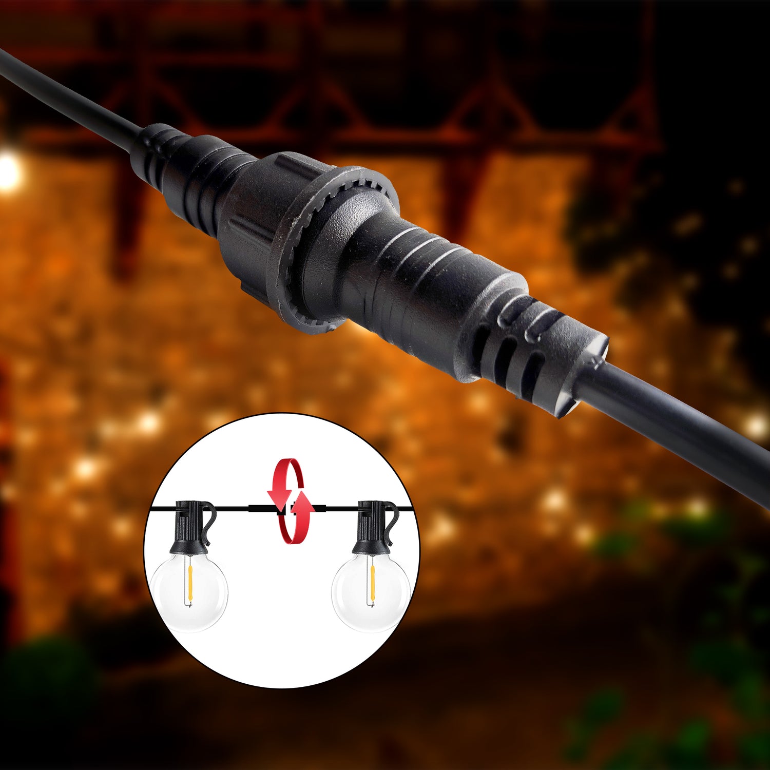 Light strings can be connected in series