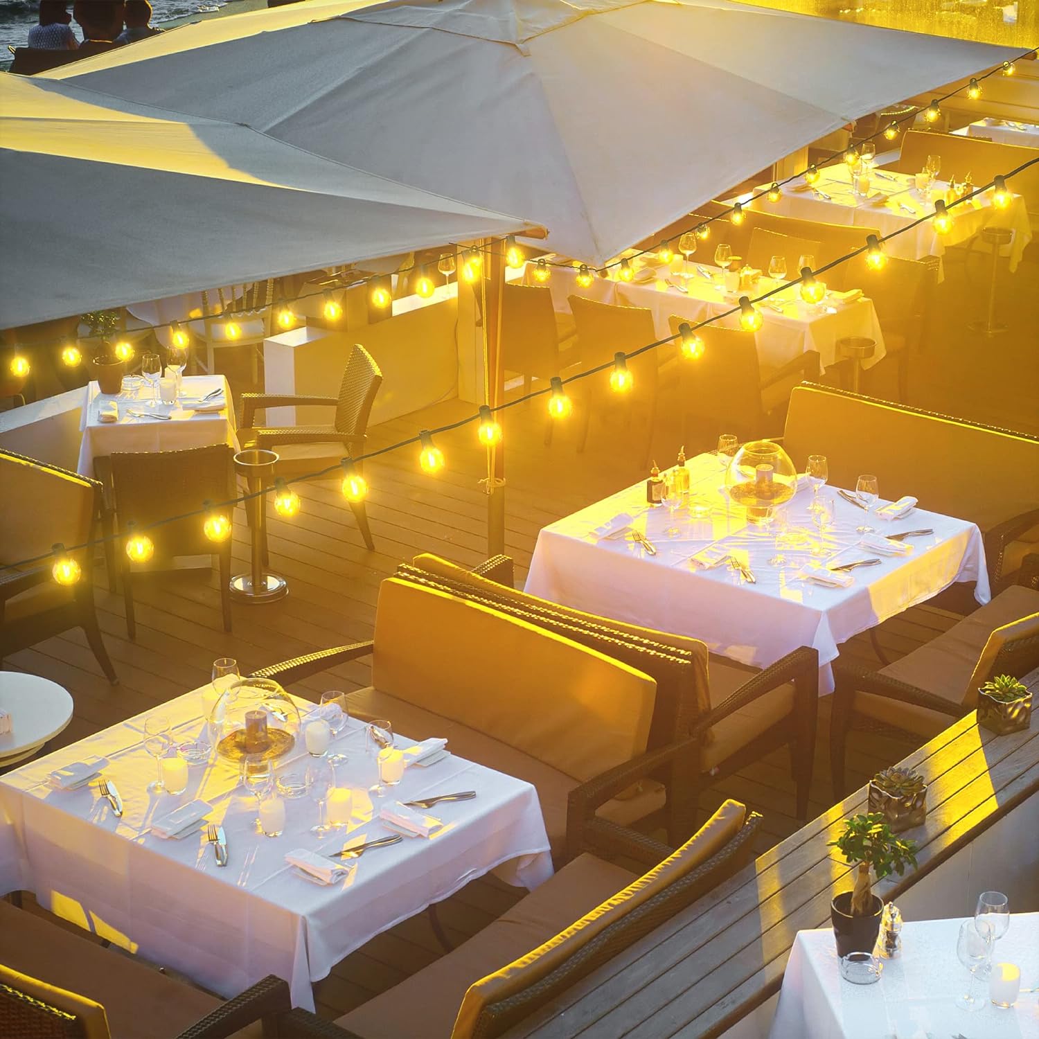 Restaurant String Light Decoration