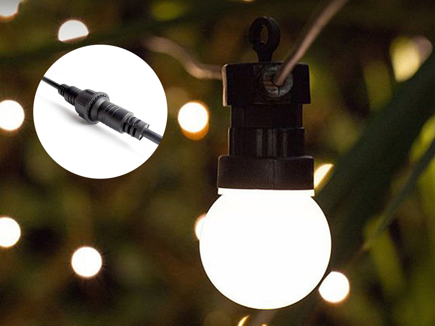 String lights can be connected in series