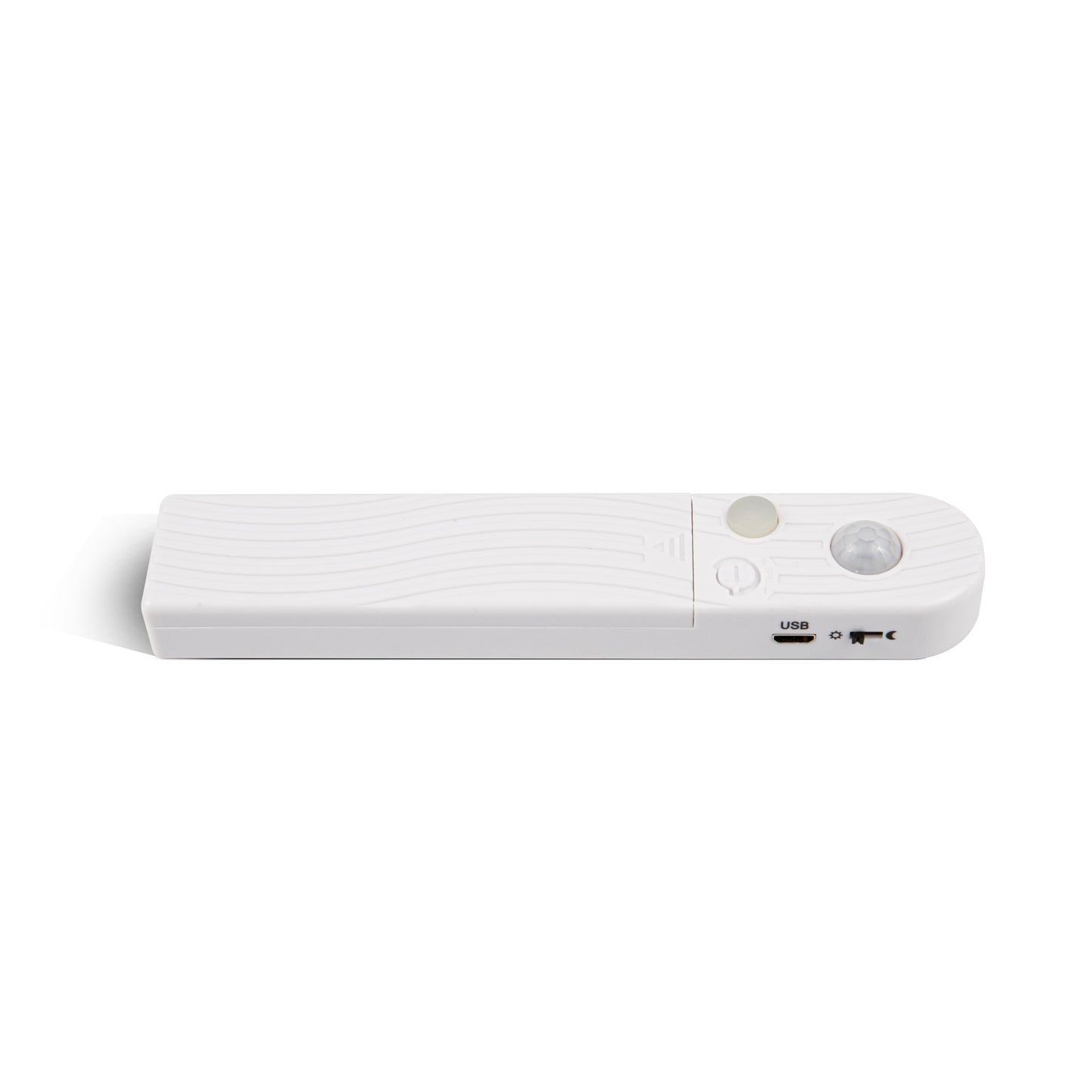 White Battery LED Strip lights remote control with motion sensor and USB charging port