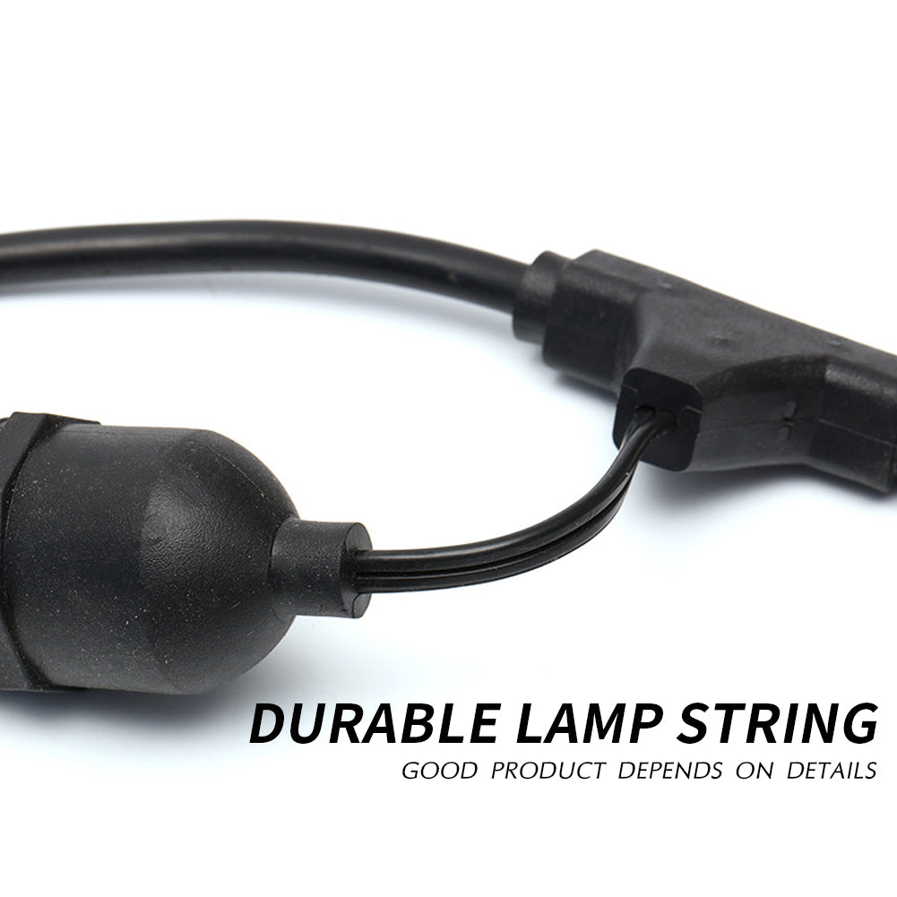 Close-up of durable black string cable for copper wire string lights by Ningbo Fuaisi Electric Appliance
