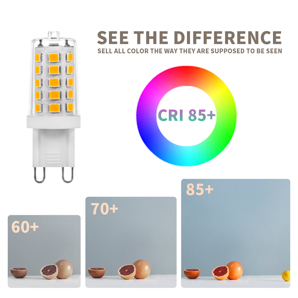 Dimmbale G9 led bulb by Ningbo Foroureyes with CRI 85 plus for accurate color rendering