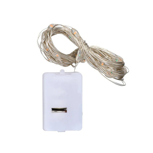 DIY String Lights with clear wiring and white battery pack by Ningbo Fuaisi Electric Appliance