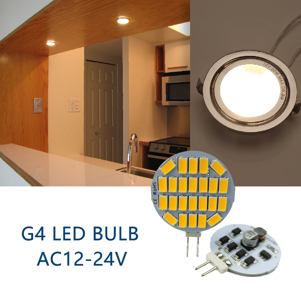 G4 LED Bulb for Range Hood with AC12-24V featuring bright energy-efficient LED chips and compact design