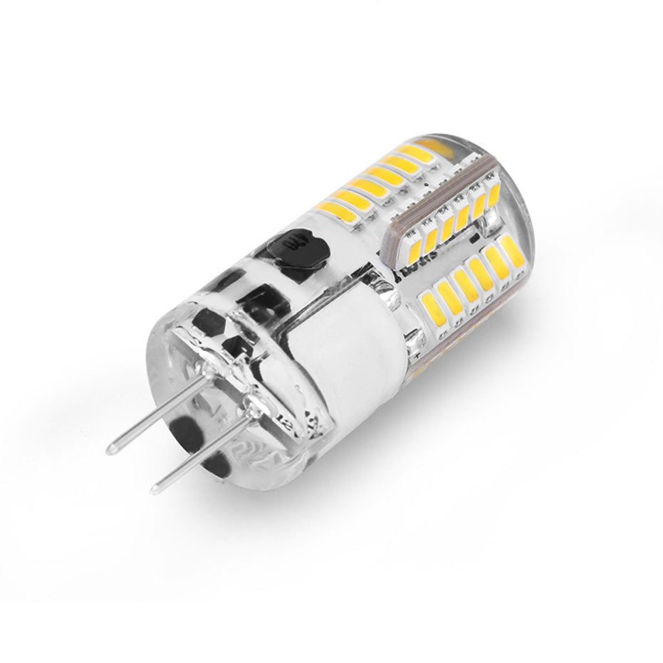 Ningbo Foroureyes Electric Co Ltd G4 LED Bulb with clear casing and multiple yellow LED chips