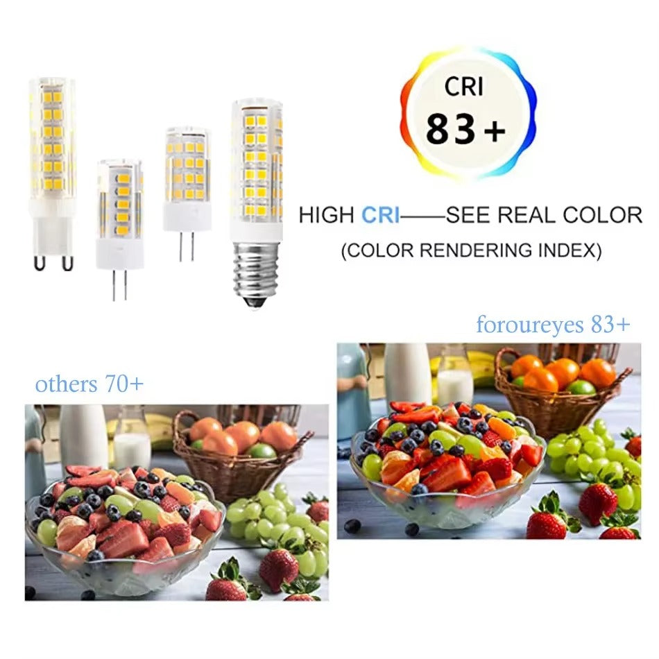 Ningbo Fuaisi Electric Appliance Co G9 LED light bulbs with high CRI 83 plus for accurate color rendering