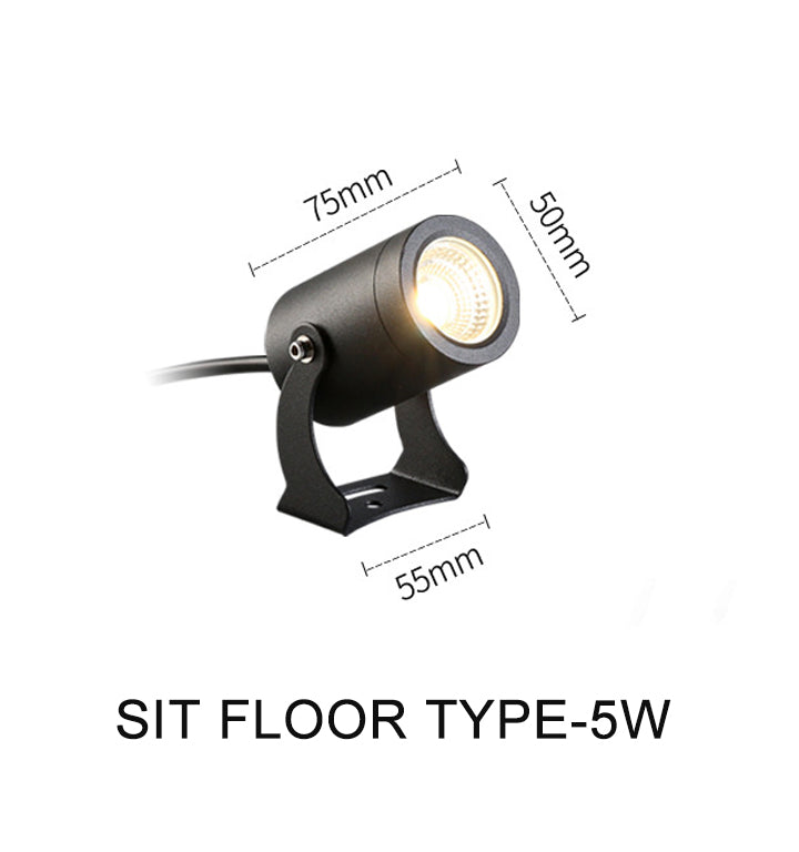 Ningbo Foroureyes Electric led garden spotlights SIT floor type 5W black with adjustable mount