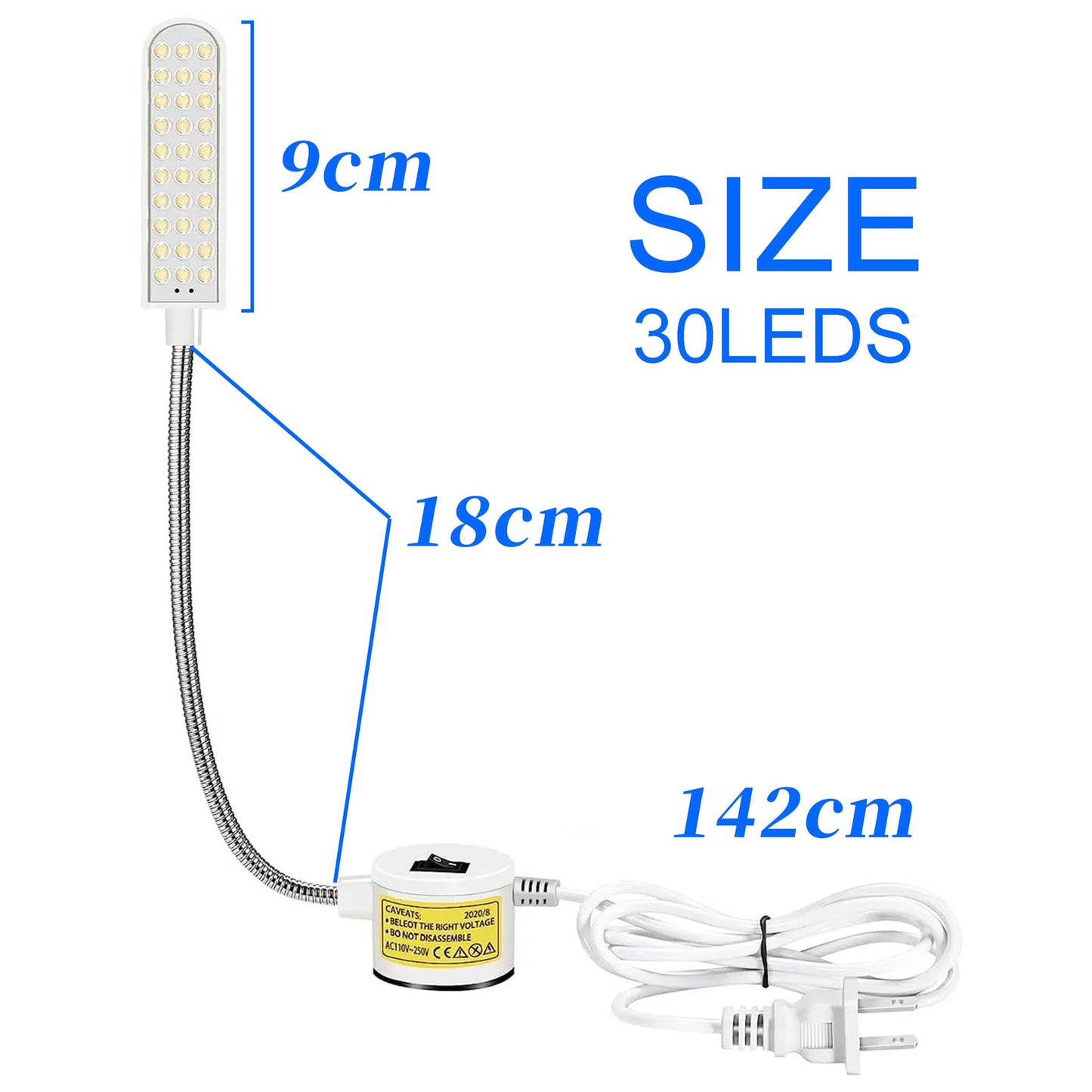 Ningbo Foroureyes Electric Co LED Sewing Lamp with 30 LEDs and flexible gooseneck design