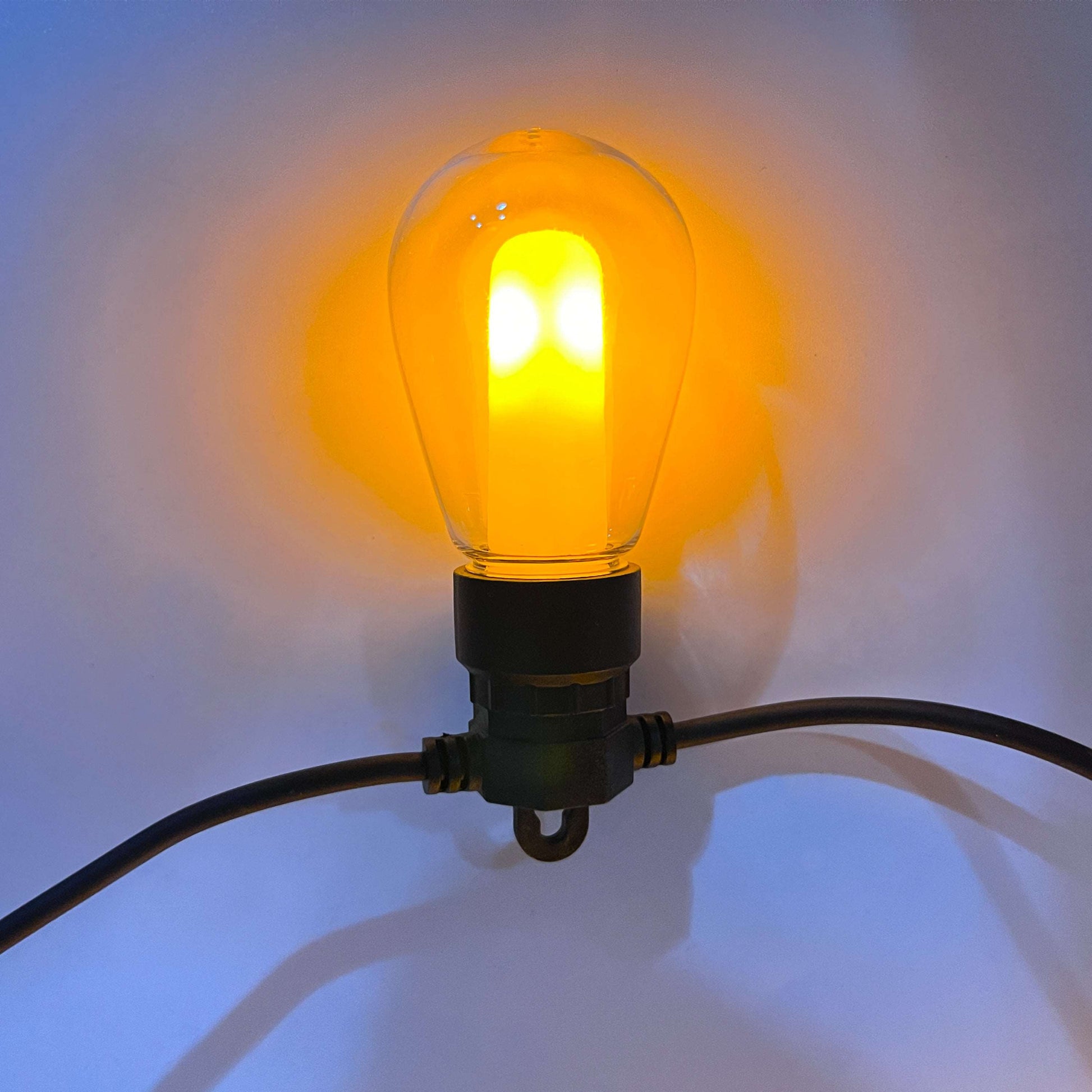 Warm yellow glowing outdoor fairy lights bulb from Ningbo Fuaisi Electric Appliance Co Ltd