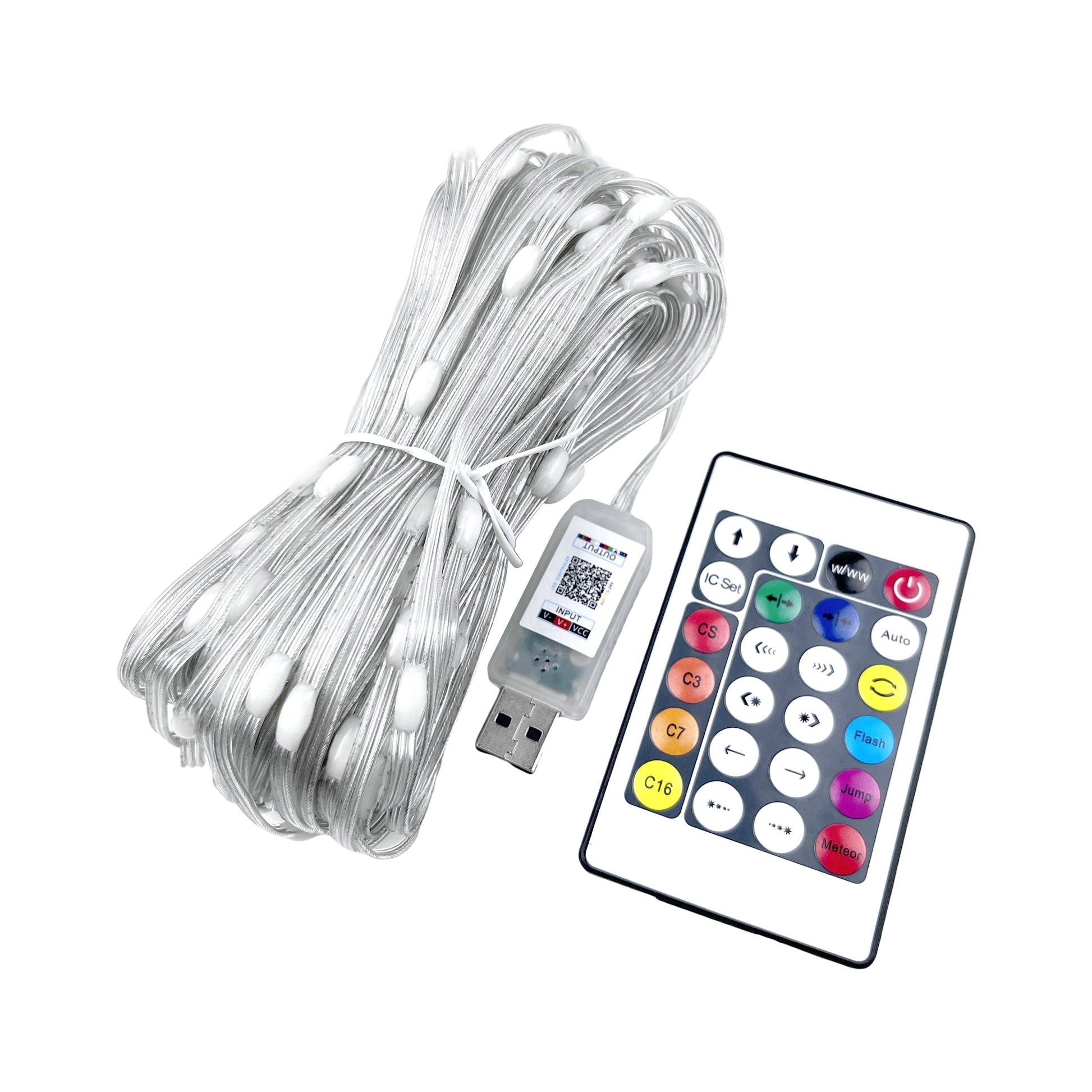 ForoureyesLighting Smart LED String Lights with USB plug and remote control for outdoor use