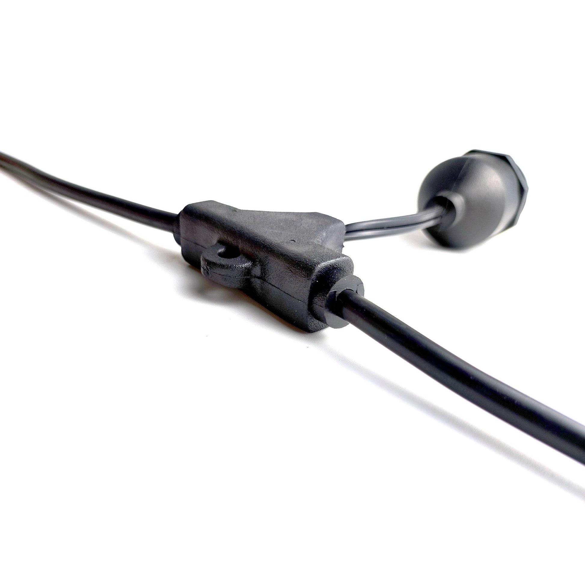 Smart outdoor string lights power cord with durable connectors for easy setup and outdoor use