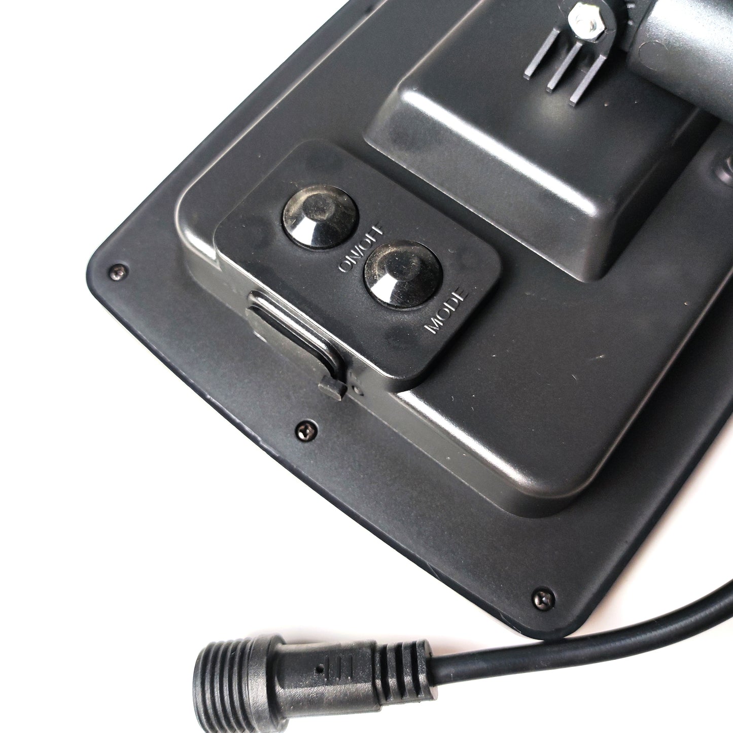Close-up of black control panel and connector for Solar String Lights by Ningbo Fuaisi Electric Appliance