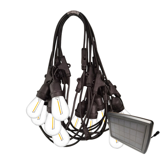 Ningbo Fuaisi Solar String Lights with multiple LED bulbs and solar panel for outdoor lighting