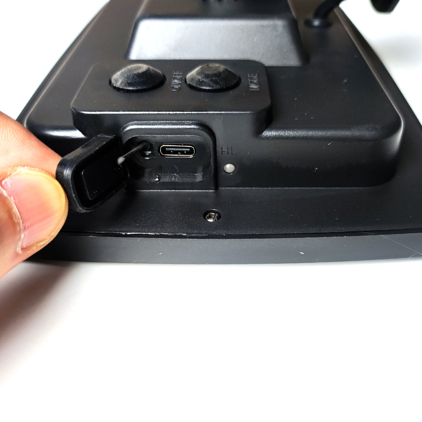 Close-up of a USB charging port on Ningbo Fuaisi Electric Appliance Co. solar string lights outdoor lighting unit