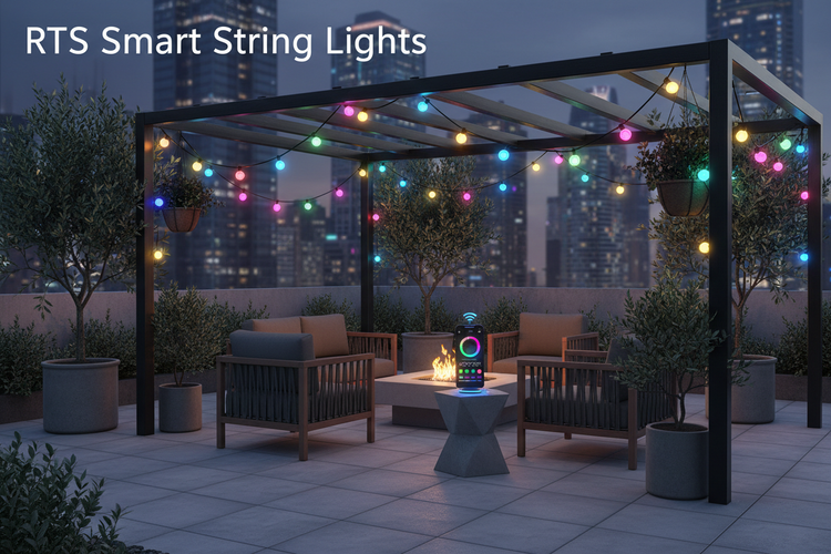 RTS Smart Lights Collection Features Colorful Smart String Lights Perfect for Outdoor Gatherings