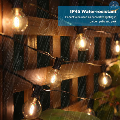 G40 LED Globe String Lights – Waterproof Outdoor Patio Lights for Garden, Backyard, Parties & Christmas Decor