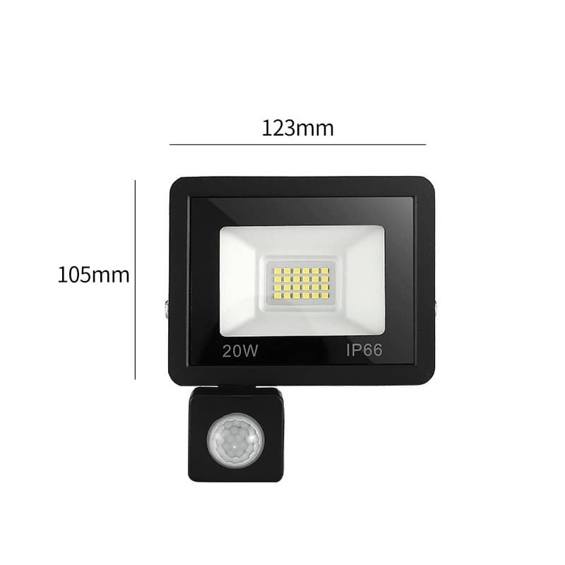 Outdoor LED Flood Light with Remote Control & Motion Sensor IP65 10W–100W 220V