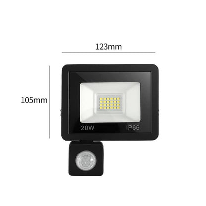 Outdoor LED Flood Light with Remote Control & Motion Sensor IP65 10W–100W 220V
