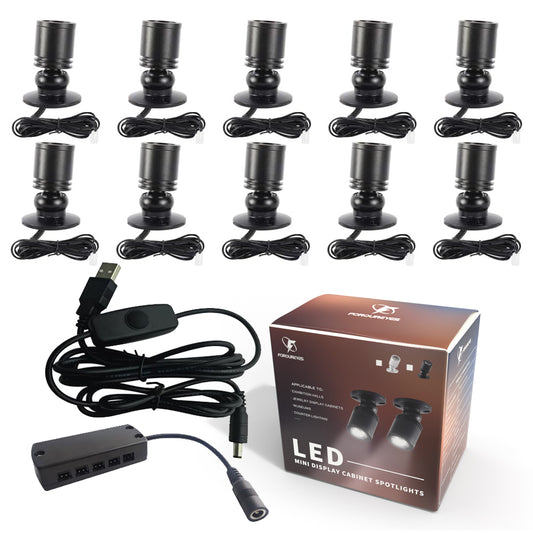 Dimmable LED Cabinet Lights USB 5V Mini SpotLight