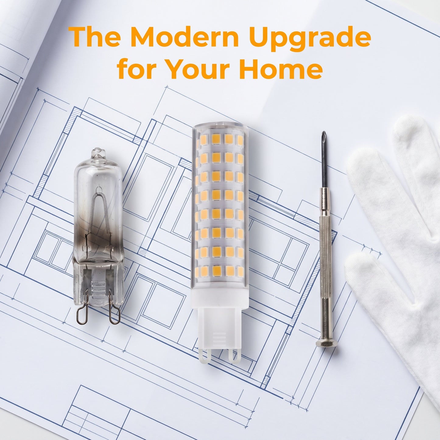 12W G9 E14 E12 LED Bulb 1200lm 100 LEDs 2835 SMD Ceramic PC Flicker-Free Replacement for 120W Halogen Bulbs for Indoor Chandeliers