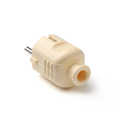 Yellow Housing German Power Plug 250V 16A Re-connectable EU Standard Plug 2P+E Detachable Assembly Electrical Connector