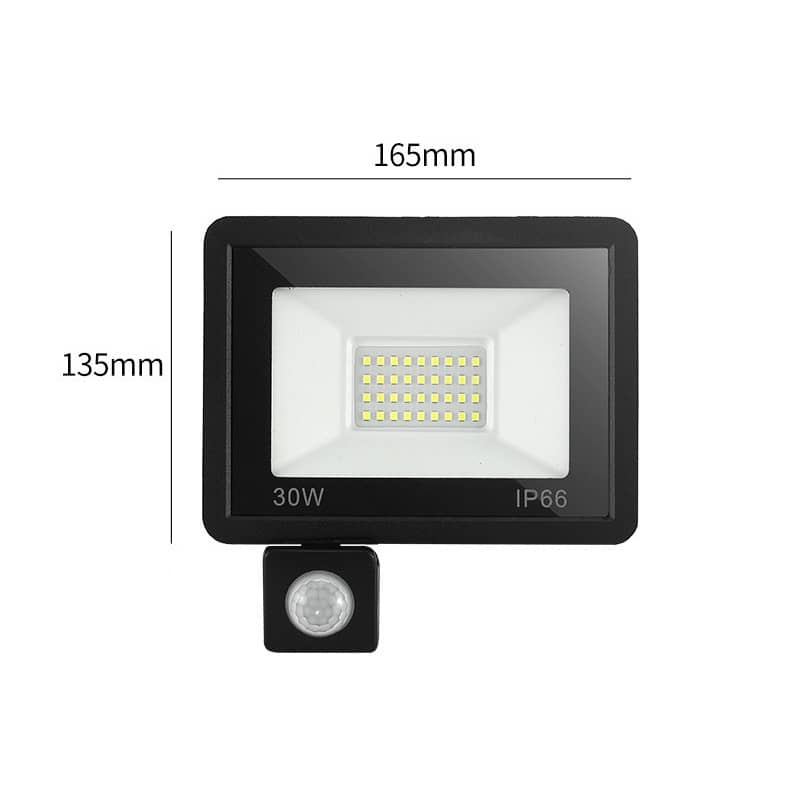 Outdoor LED Flood Light with Remote Control & Motion Sensor IP65 10W–100W 220V