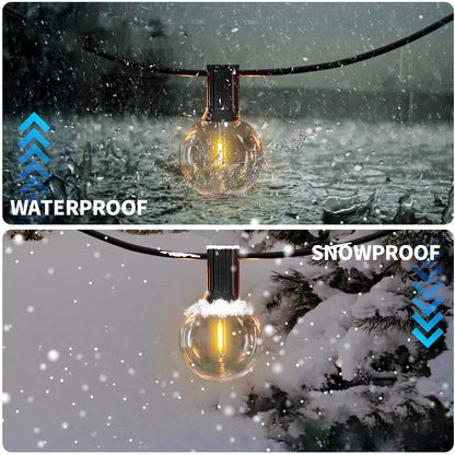 G40 LED Globe String Lights – Waterproof Outdoor Patio Lights for Garden, Backyard, Parties & Christmas Decor