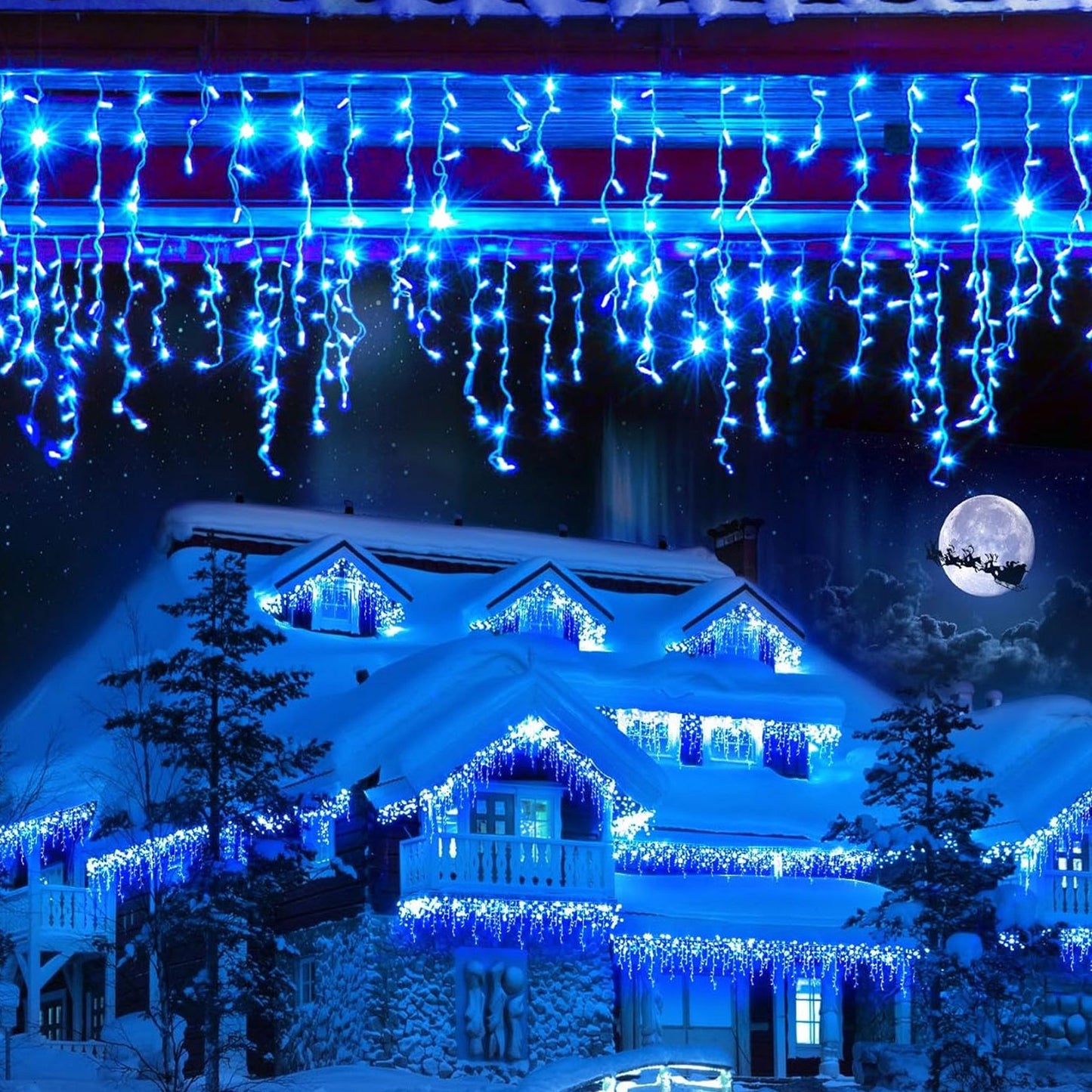 Outdoor Eave Fairy LED Icicle Lights