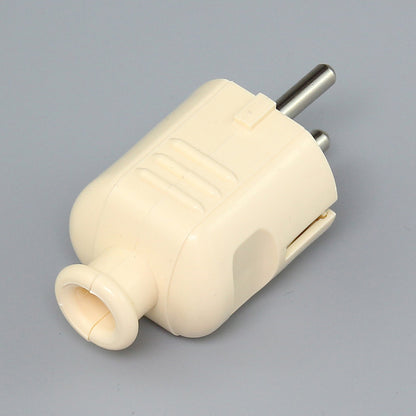 Yellow Housing German Power Plug 250V 16A Re-connectable EU Standard Plug 2P+E Detachable Assembly Electrical Connector