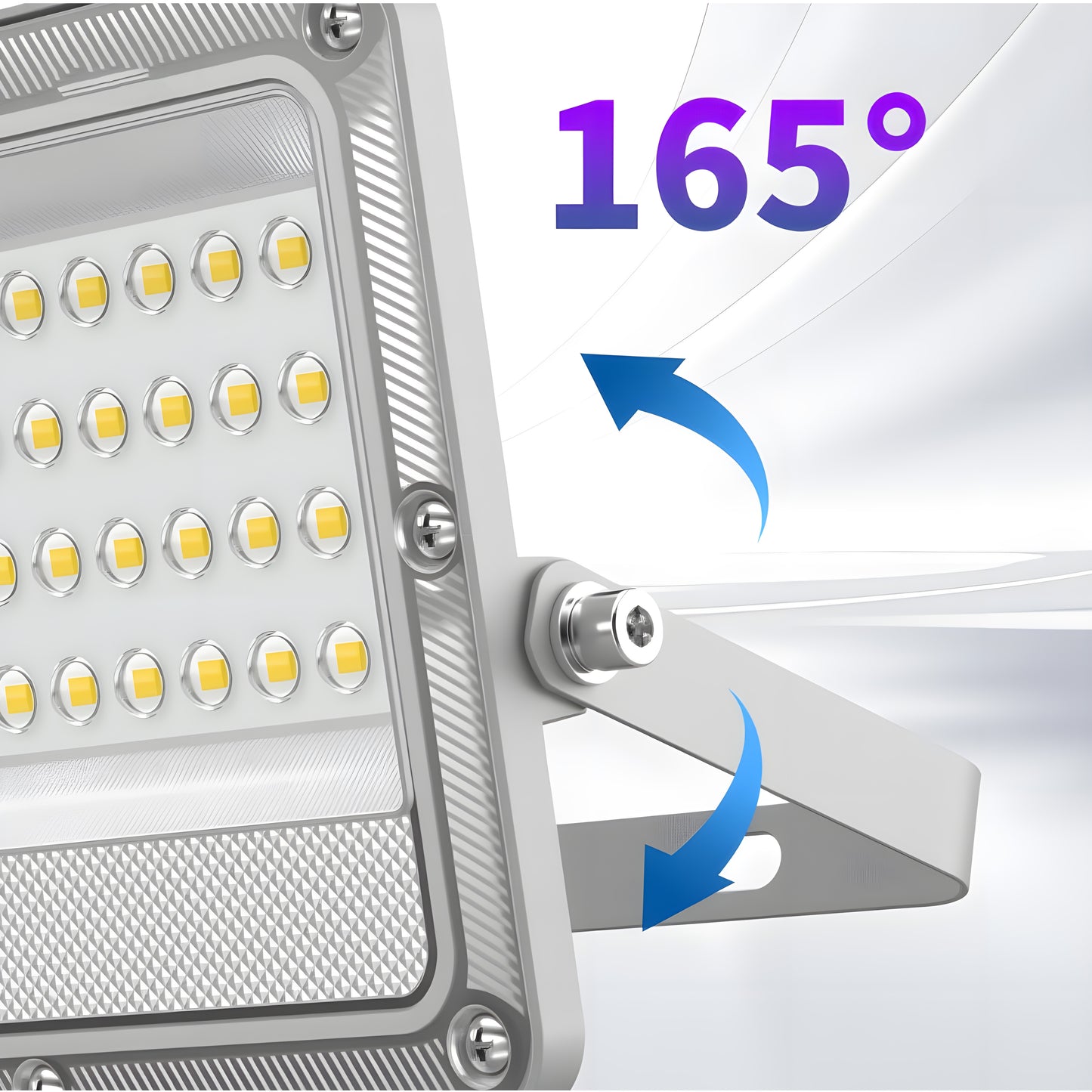 Outdoor LED Flood Light IP66 Waterproof High Lumen Security Lighting for Garden Yard Warehouse Building