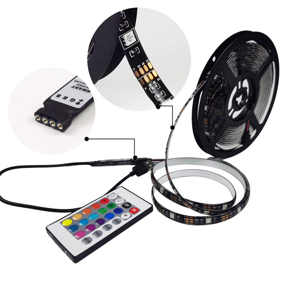 5m USB LED RGB Strip Lights For TV Screen BackLight