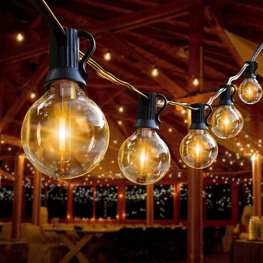 30m Warm White Garland Solar Outdoor Lights