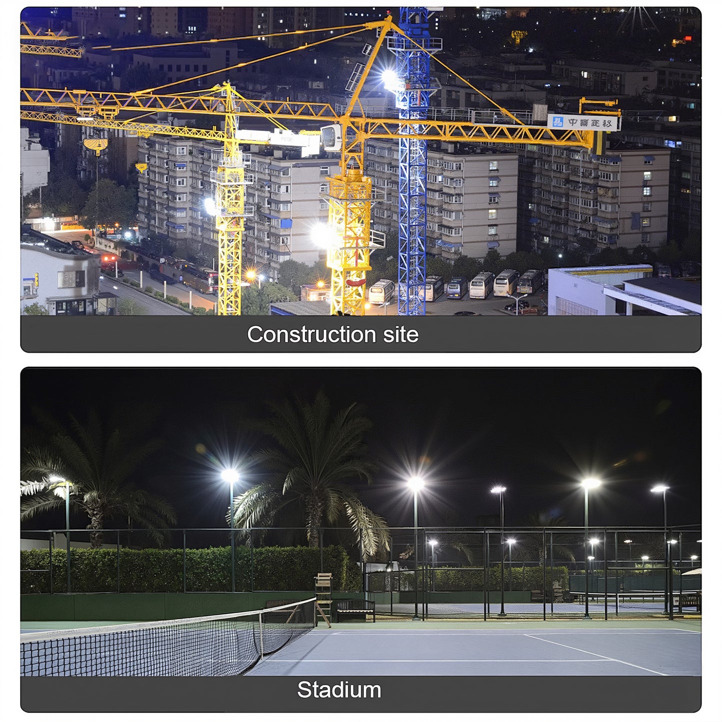 LED Flood Light Outdoor 50W 100W 200W 400W 600W Waterproof High Brightness Security Lighting for Garden Yard Building