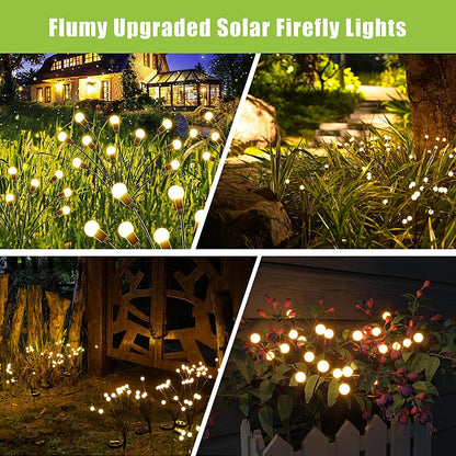 Solar Lights 8 LED Firefly Solar Lights For Garden