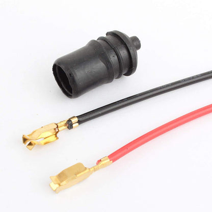 T10 Car Light Socket Holder with 15cm Red Black Wire Soft Base for Automotive LED or Halogen Indicator Parking Interior Lights