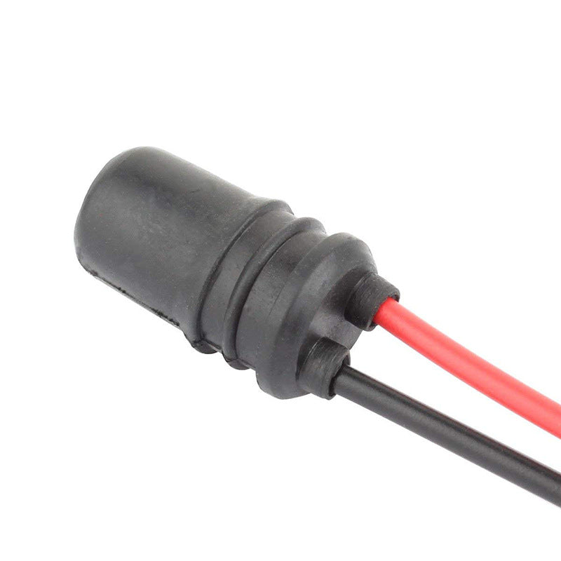T10 Car Light Socket Holder with 15cm Red Black Wire Soft Base for Automotive LED or Halogen Indicator Parking Interior Lights