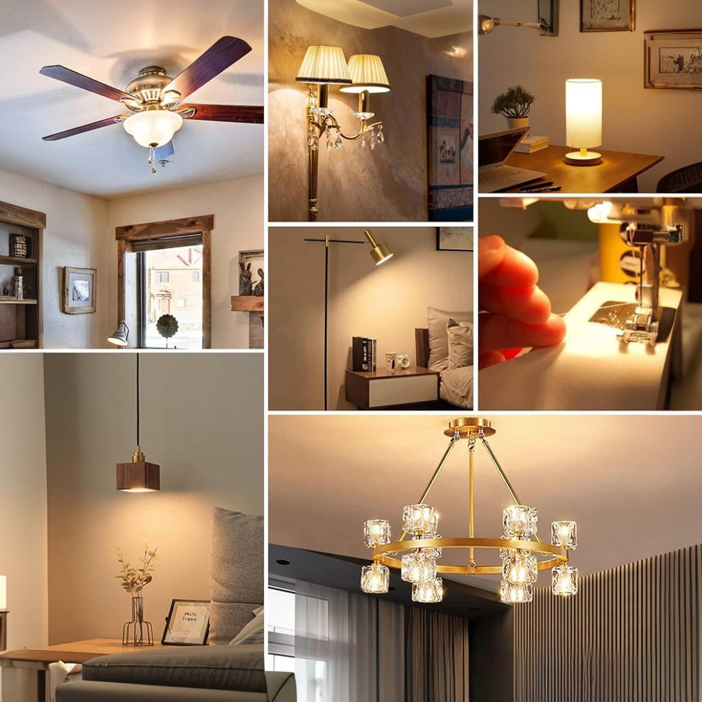 12W G9 E14 E12 LED Bulb 1200lm 100 LEDs 2835 SMD Ceramic PC Flicker-Free Replacement for 120W Halogen Bulbs for Indoor Chandeliers