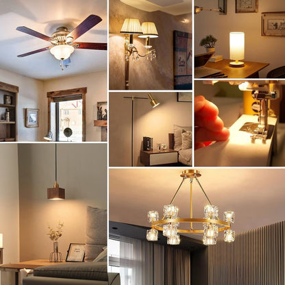 12W G9 E14 E12 LED Bulb 1200lm 100 LEDs 2835 SMD Ceramic PC Flicker-Free Replacement for 120W Halogen Bulbs for Indoor Chandeliers