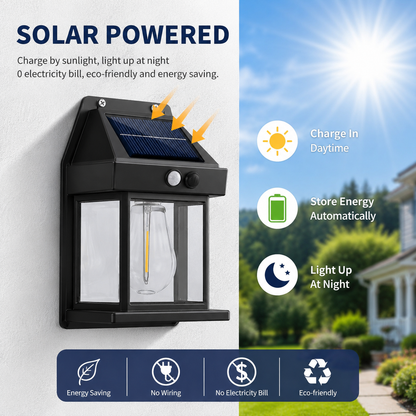 4pcs Solar Motion Sensor Wall Lights Outdoor Waterproof LED Garden Fence Patio Porch Balcony Warm White Security Lighting