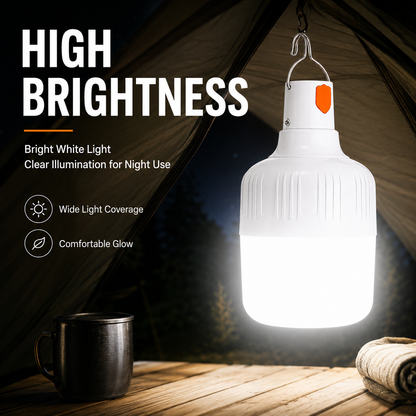 8W Outdoor USB Rechargeable LED Lamp Bulbs High Brightness Emergency Light Hook Up Camping Fishing Portable Lantern Night Lights