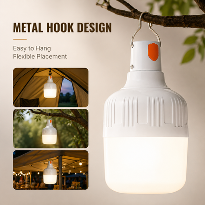 8W Outdoor USB Rechargeable LED Lamp Bulbs High Brightness Emergency Light Hook Up Camping Fishing Portable Lantern Night Lights
