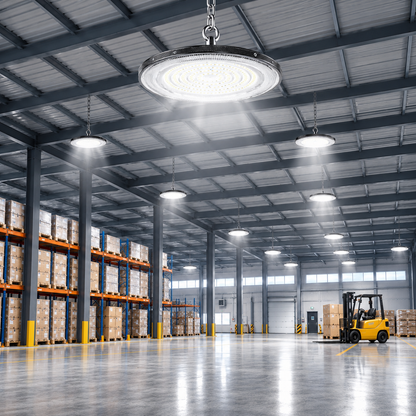 UFO LED High Bay Light 50W 100W 150W 200W 300W IP65 Waterproof Industrial Ceiling Lamp for Warehouse Factory Workshop Garage