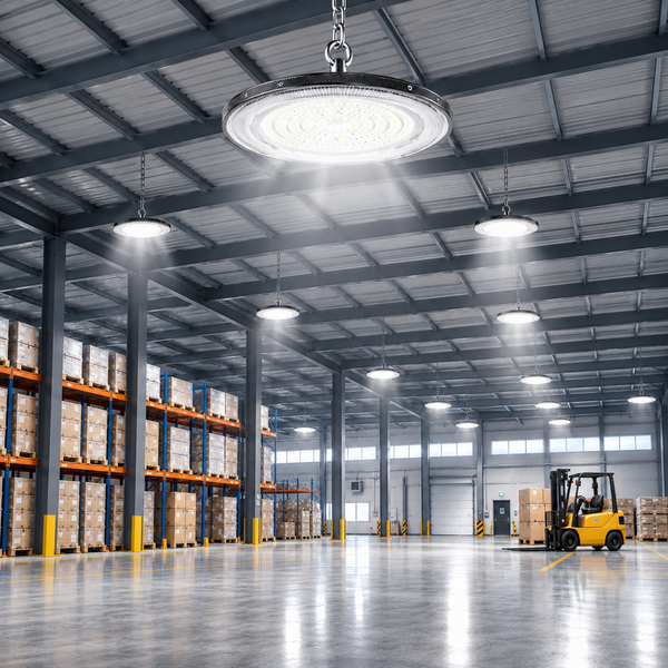 Ultra-Thin UFO LED High Bay Light 50W / 150W / 300W – IP65 Industrial Ceiling Lamp