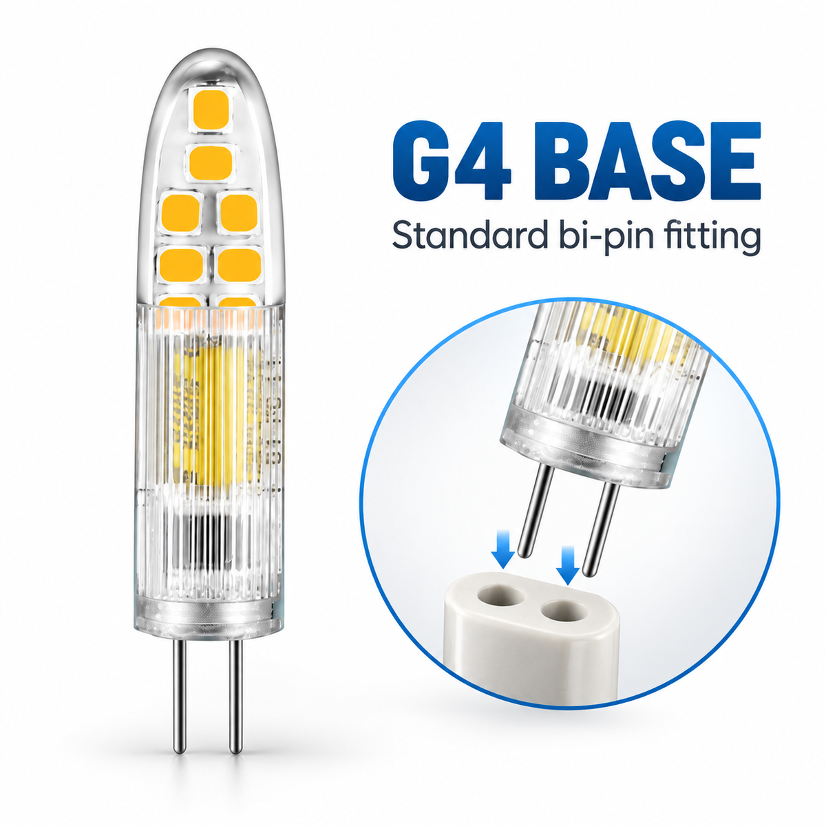 G4 LED Bulb 220V 2W Mini Capsule Lamp Replace Halogen for Chandelier