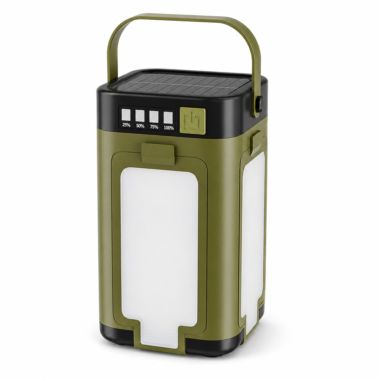 Solar Camping Lantern with 6 Lighting Modes & Fold-Out Panels